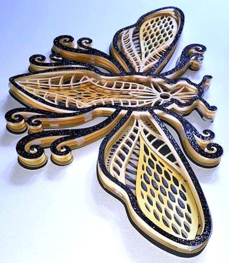 Free Free 329 Bee Layered Mandala SVG PNG EPS DXF File