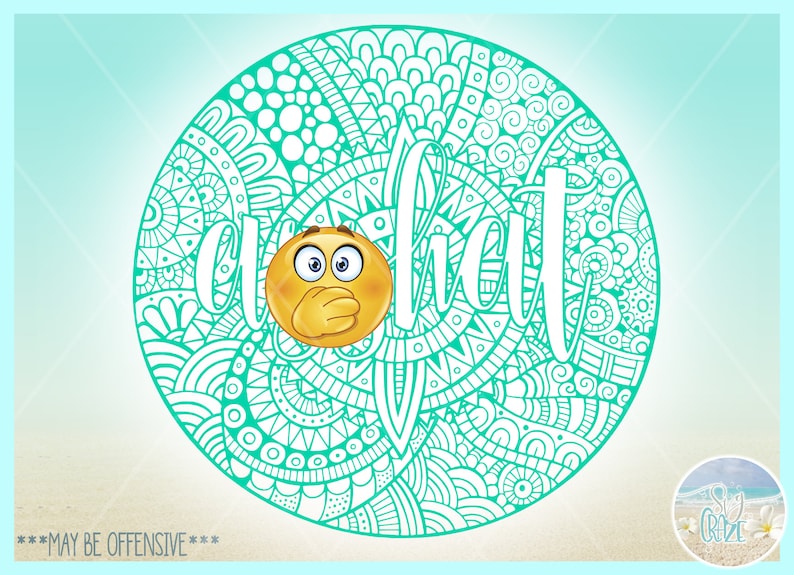 Download OFFENSIVE Cuss Swear Word Mandala Zentangle SVG Files for ...