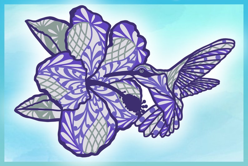 Download 3D Layered Design Hummingbird Mandala SVG file Multi | Etsy