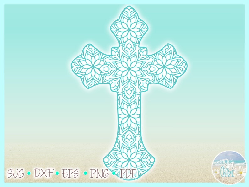 Download Cross Mandala Zentangle SVG Files for Cricut Silhouette ...