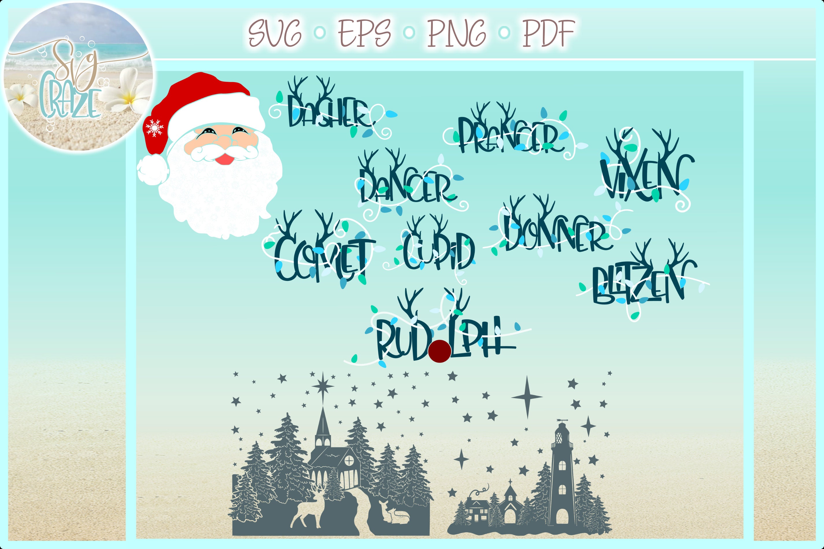 95 DESIGNS! MEGA Christmas Bundle SVG Files for Cricut Silhouette - Dxf ...