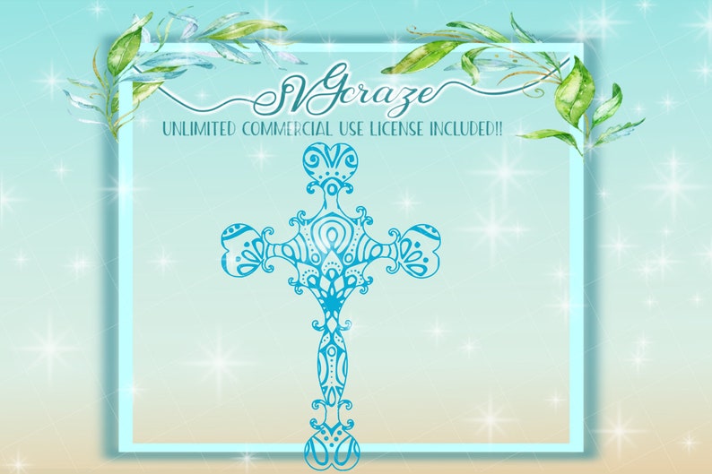 Download Cross Mandala SVG Files for Cricut Silhouette Dxf Eps Pdf | Etsy
