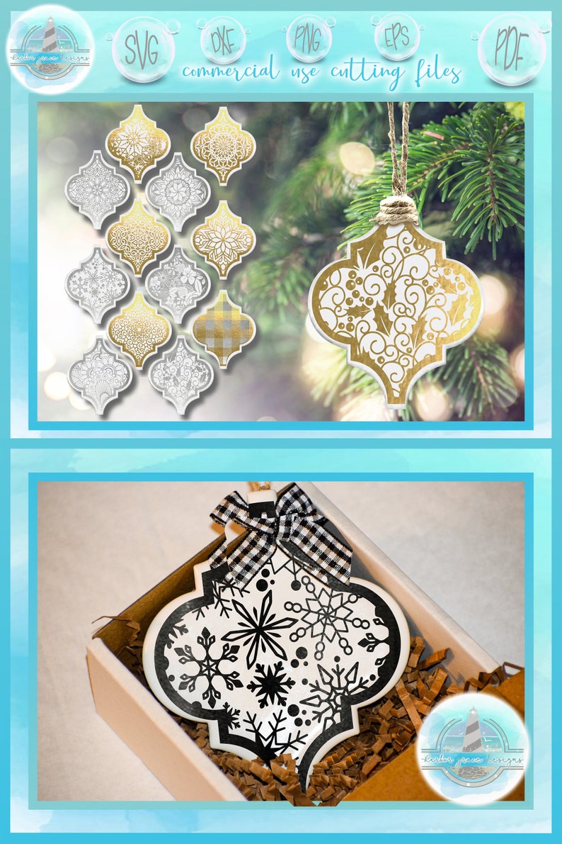 Download Arabesque Tile Christmas Ornament Mandala Bundle SVG Files ...