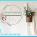 Farmhouse Style Split Frame Family Monogram Round Sign Bundle SVG Files ...