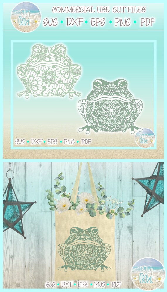 Download Frog Mandala Zentangle Svg Files For Cricut Silhouette Dxf Etsy PSD Mockup Templates
