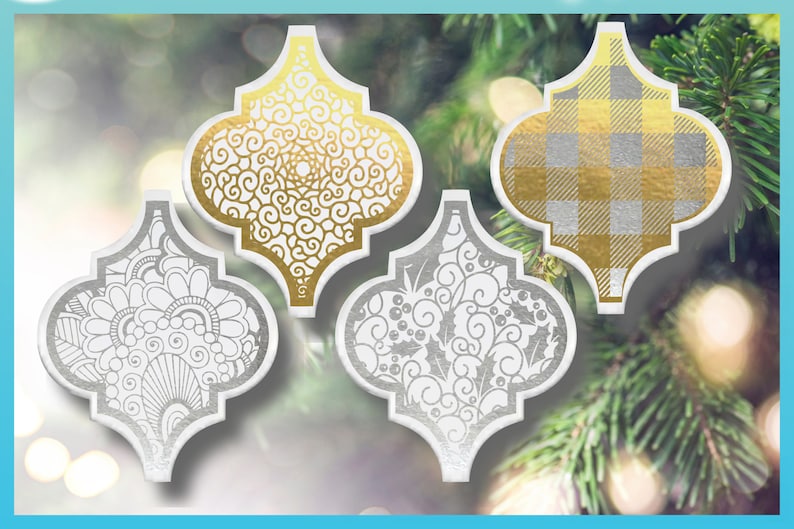 Download Arabesque Tile Christmas Ornament Mandala Bundle SVG Files ...