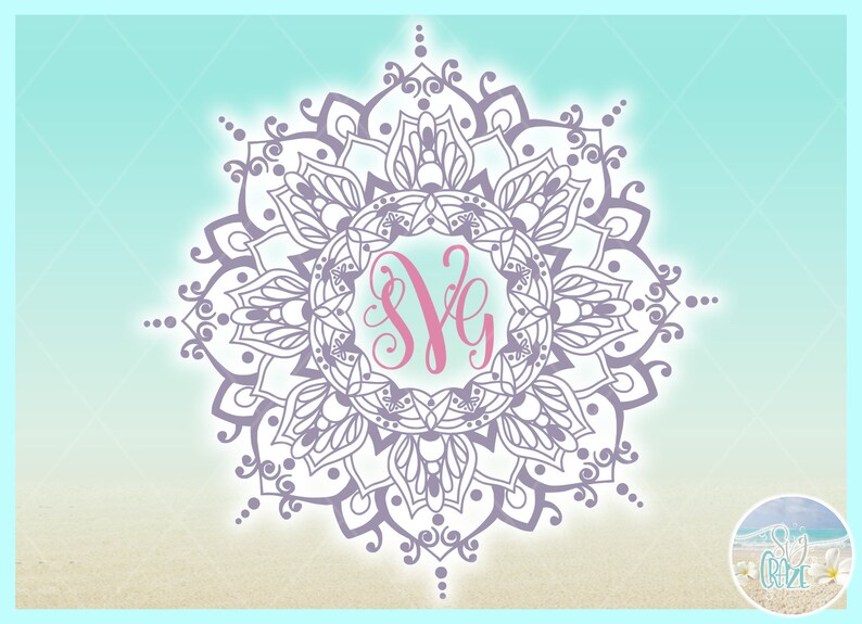 Dxf Eps Pdf Png Included Hand Drawn Mandala Zentangle SVG Files for Cricut Silhouette