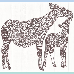 Okapi Mandala SVG | Okapi SVG | Mandala SVG Files for Cricut Silhouette ...