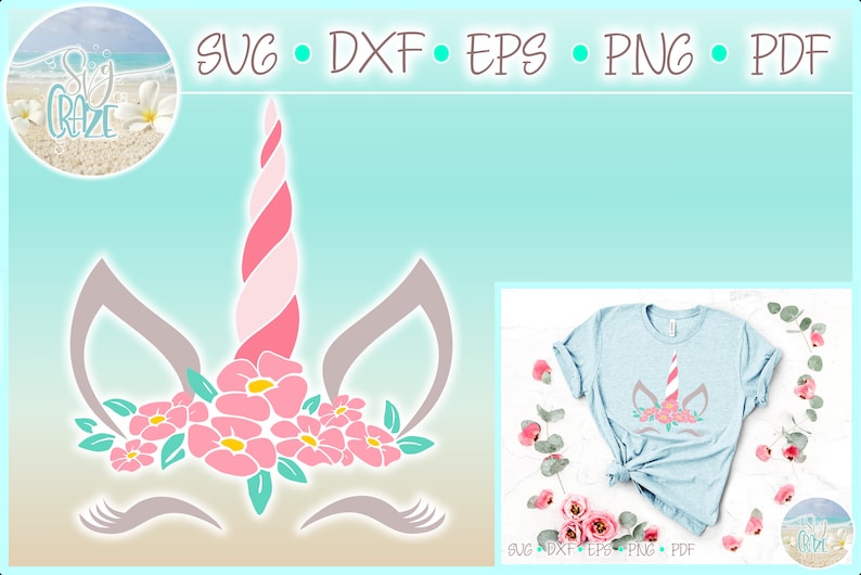 Free Free 245 Unicorn With Flower Crown Svg SVG PNG EPS DXF File