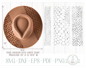 READY TO PRINT - Fits 15"x13.5" hats - Snake Skin Hat Burning Design - For Pyrography - Printable Pdf & Word Doc