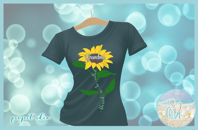 Download Blessed To Be Called Grandma Quote with Sunflower SVG ...