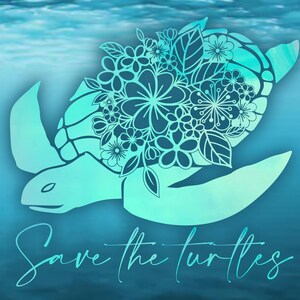 Sea Turtle SVG Sea Turtle Floral Mandala Zentangle SVG Files - Etsy