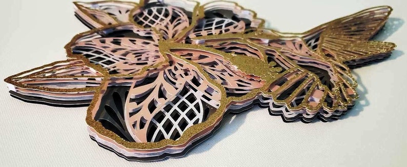 Download 3D Layered Design Hummingbird Mandala SVG file Multi | Etsy