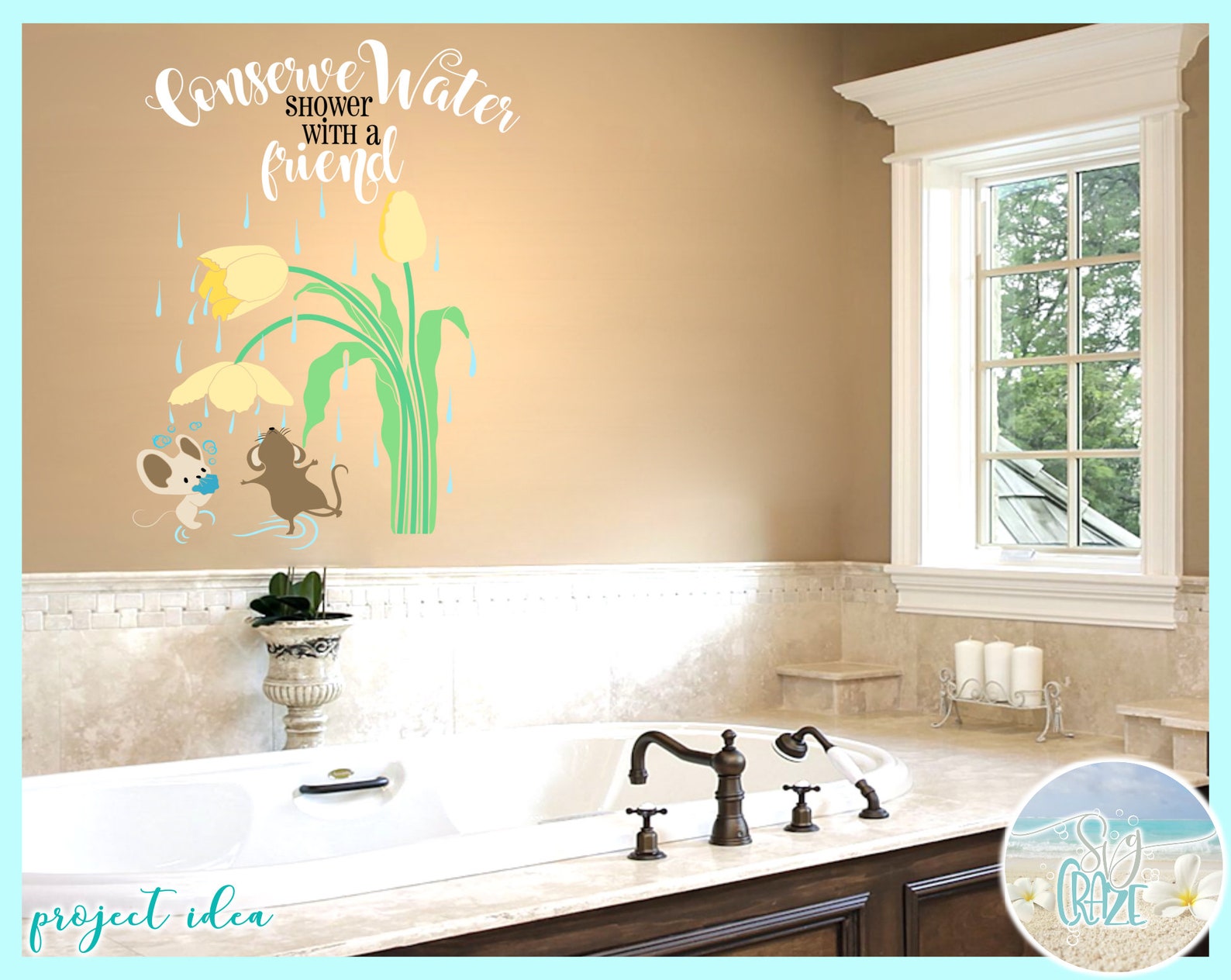 Conserve Water Shower With A Friend Earth Day Quote SVG Files Etsy