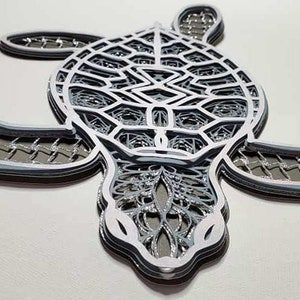 Download 3D Layered Design Sea Turtle Mandala SVG file Multi | Etsy