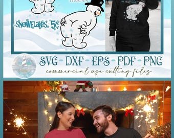 How Snowflakes Are Really Made Snowman, Funny Christmas Quote, SVG Files for Cricut,  Christmas Ornament, Sign, Shirt, Decor