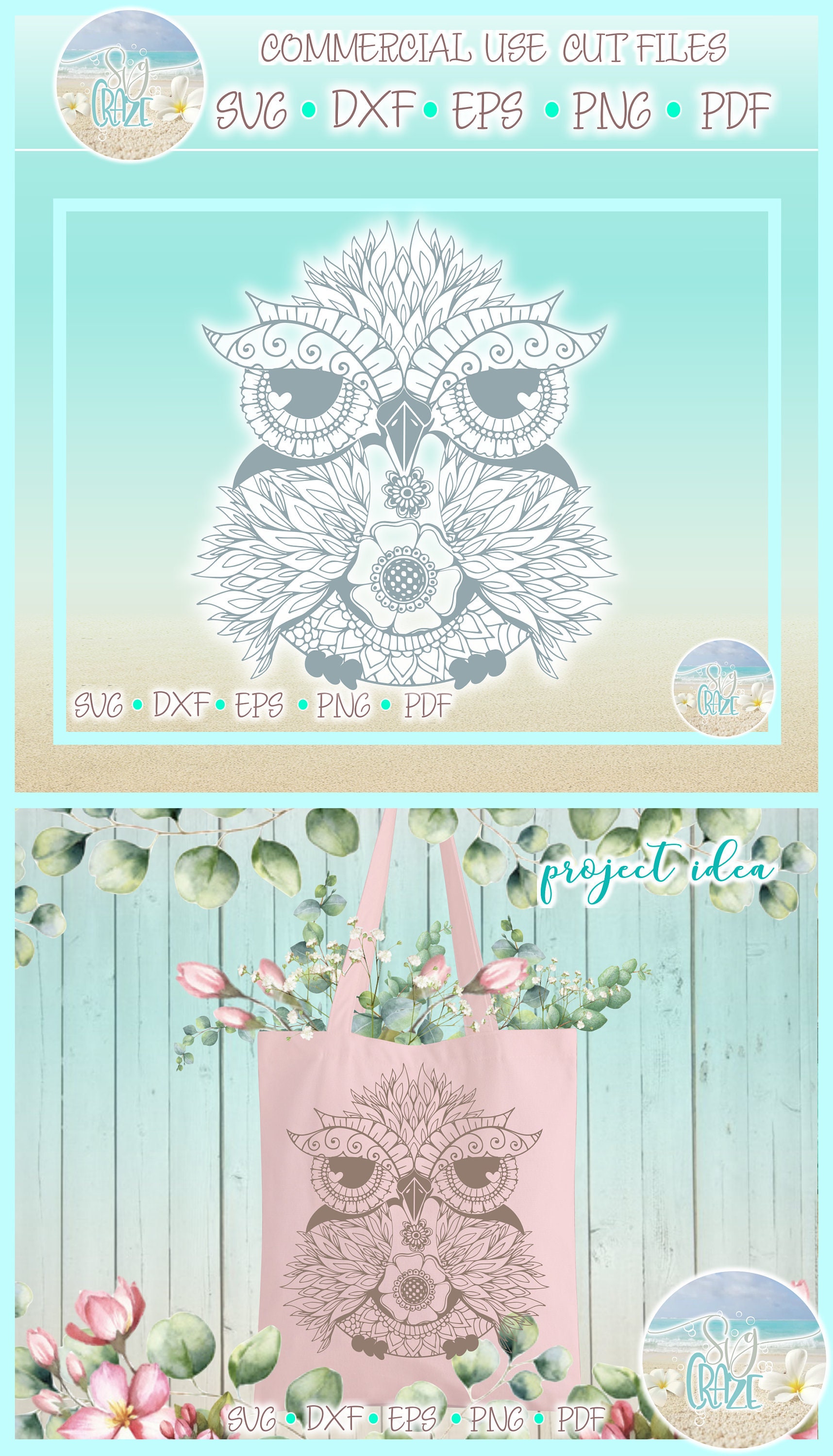 Free Free 297 Owl Mandala Cricut SVG PNG EPS DXF File