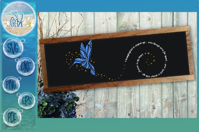 Download Hummingbird To Remind Me Quote SVG Files for Cricut ...