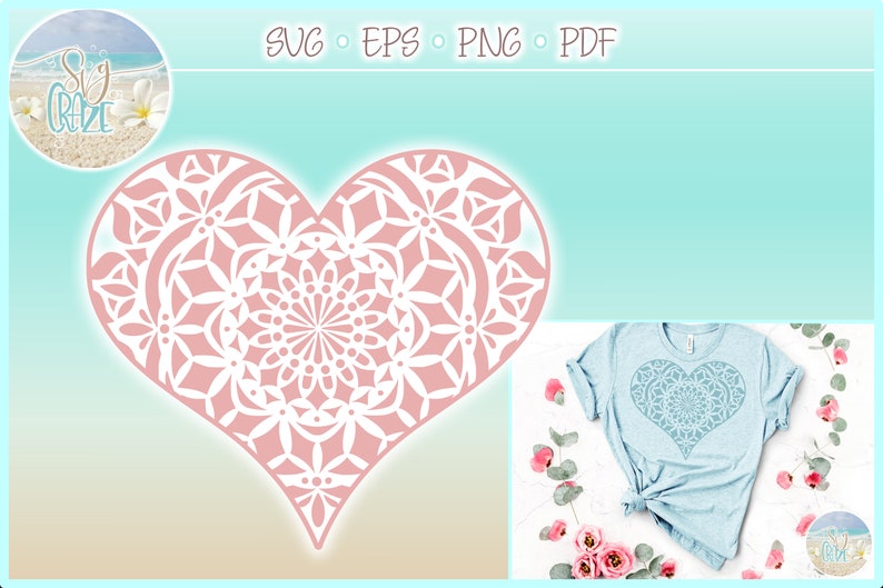 Free Free 233 Heart Mandala Cricut SVG PNG EPS DXF File
