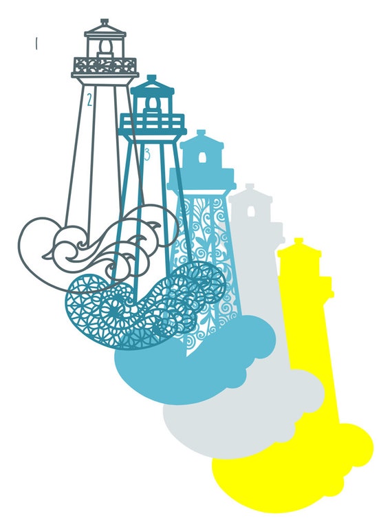 Download 3d Layered Design Lighthouse Mandala Svg File Multi Etsy