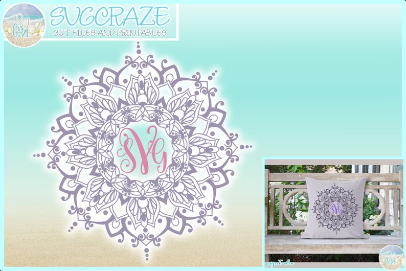 Dxf Eps Pdf Png Included Hand Drawn Mandala Zentangle SVG Files for Cricut Silhouette