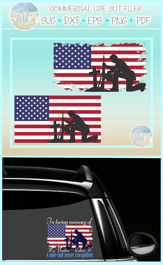 American Soldiers Us Flag Cuttable Design SVG PNG DXF /& eps Designs Cricut Cameo File Silhouette