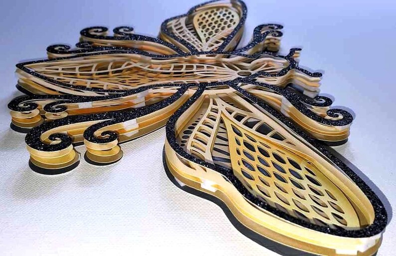 Download 3D Layered Design Bee Mandala SVG file Multi Layered | Etsy