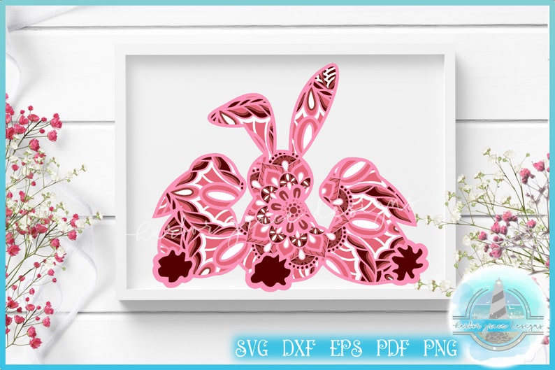 Free Free 157 Layered Bunny Mandala SVG PNG EPS DXF File