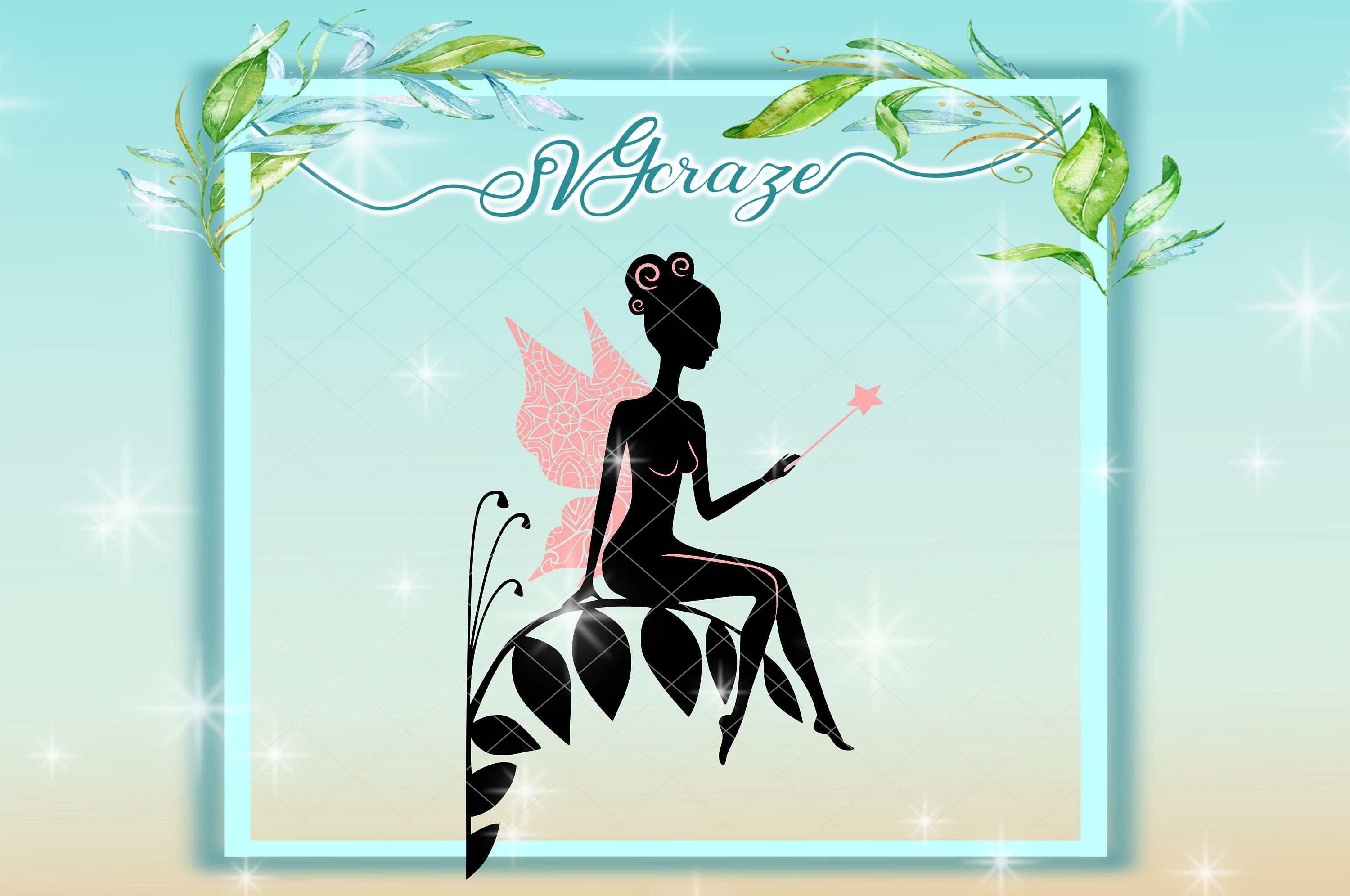 Download Fairy Mandala SVG Dxf Eps PNG files for Cricut Silhouette ...