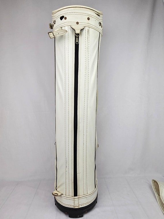 Vintage Ping White Faux Leather 3 Way Carry Golf Bag … Gem