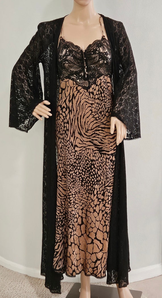 Vintage Christian Dior 100% Silk Long Nightgown an