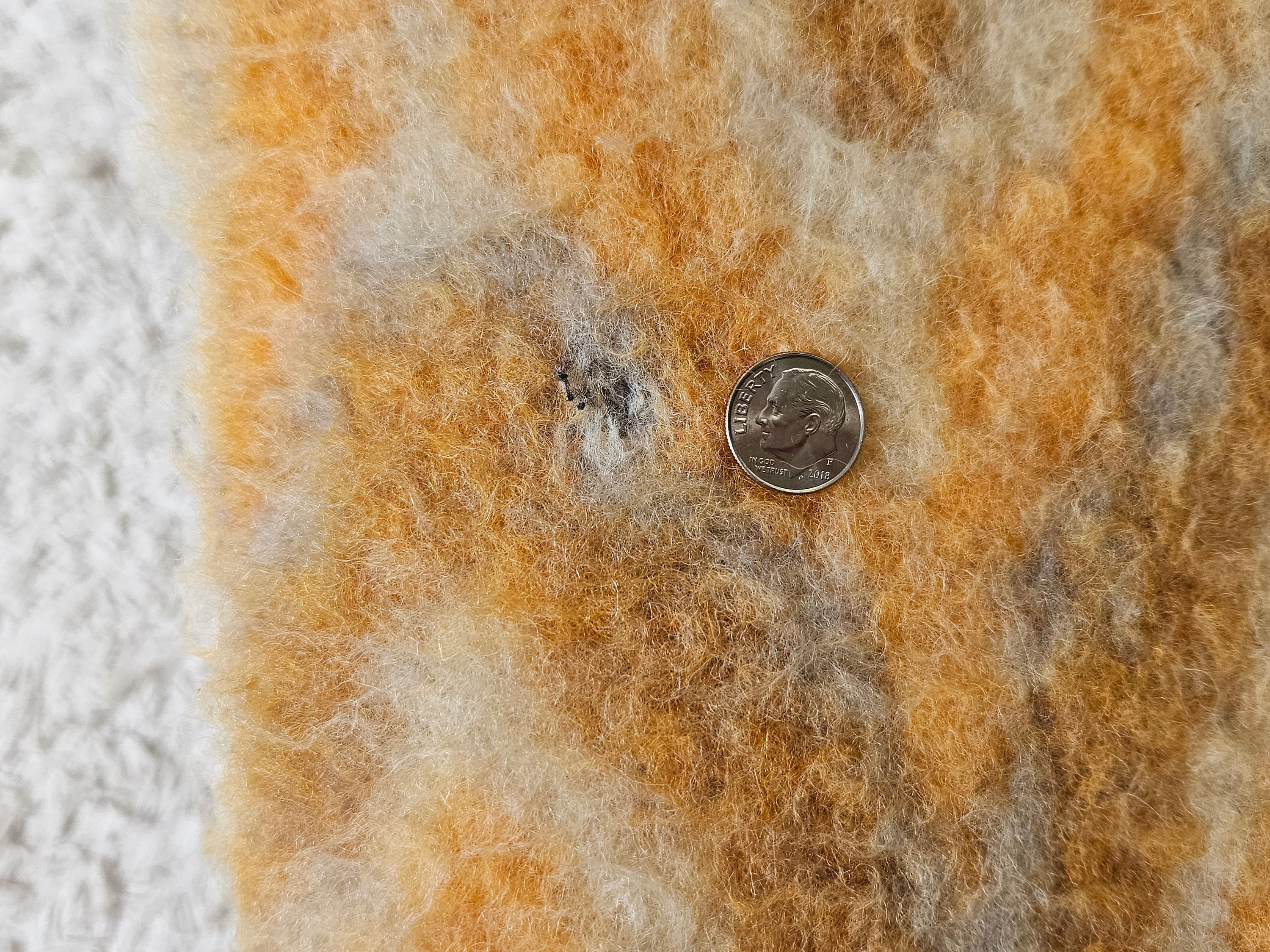 Van Wyk Leiden 100 Virgin Wool Health Blanket, Flame Pattern, Orange