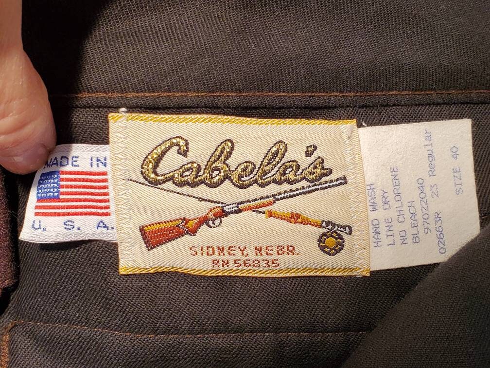 Vintage Cabelas Camo Hunting Pants Mens Size 40 x 30 Measures | Etsy