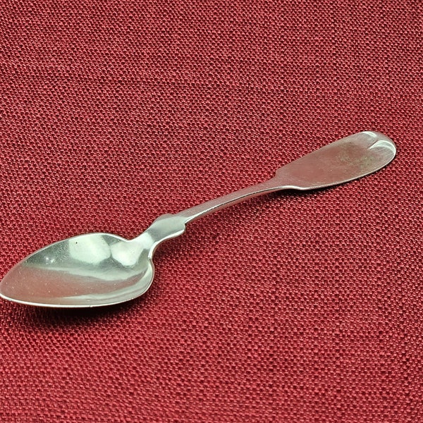 Antique A.F. Otto Coin Silver Teaspoon 6 Inch Long Stamped Rare, 1800's?, Very Nice