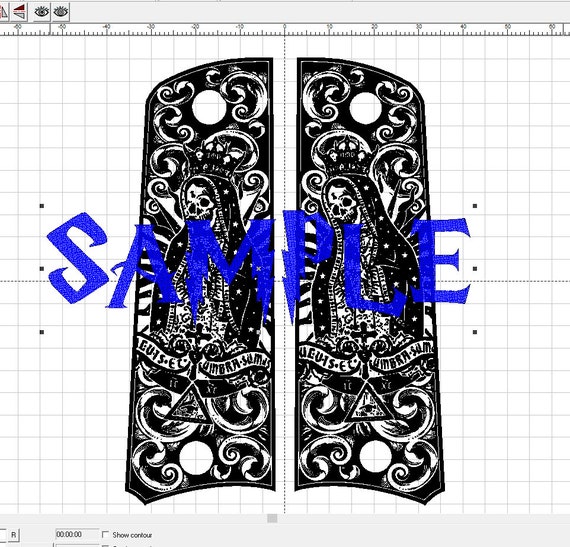 Ezcad2 1911 Grip Pattern (la Santa Muerte)svg Format Included - Etsy