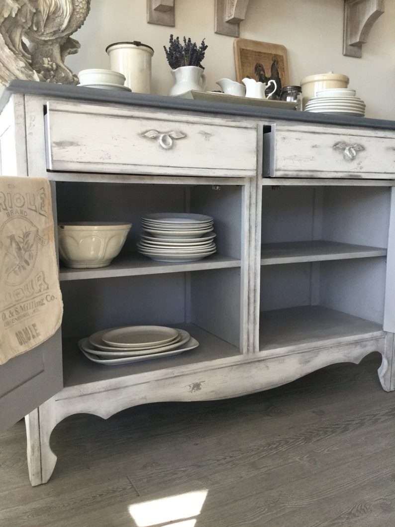 Buffet Sideboard Changing Table Kitchen / Chippy Etsy