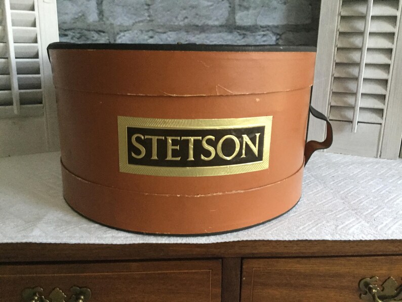 Vintage Stetson Hat Box from 1960s Collectible Etsy