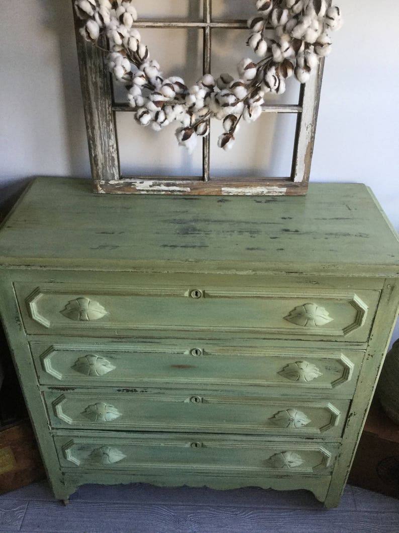 Antique Knapp Joint Dresser 1870 1900 4 Drawers Slatted Etsy