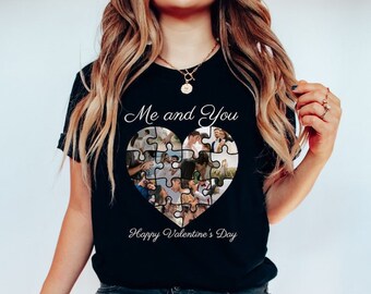 Me and You Happy Valentines's Day Shirt Png, Custom Valentine Shirt, Custom Photo Shirt, Custom Girlfriend Shirt Png Digital