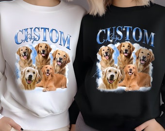 Custom Dog Bootleg Rap Tee Png , Custom Your Own Bootleg Idea, Personalized Photo Bootleg Rap for Shirt Png Digital