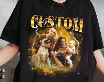 Custom Bootleg T-Shirt Png , Shirt With Family Photo Png Digital