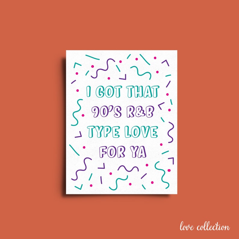 90s R/&B Love Greeting Card