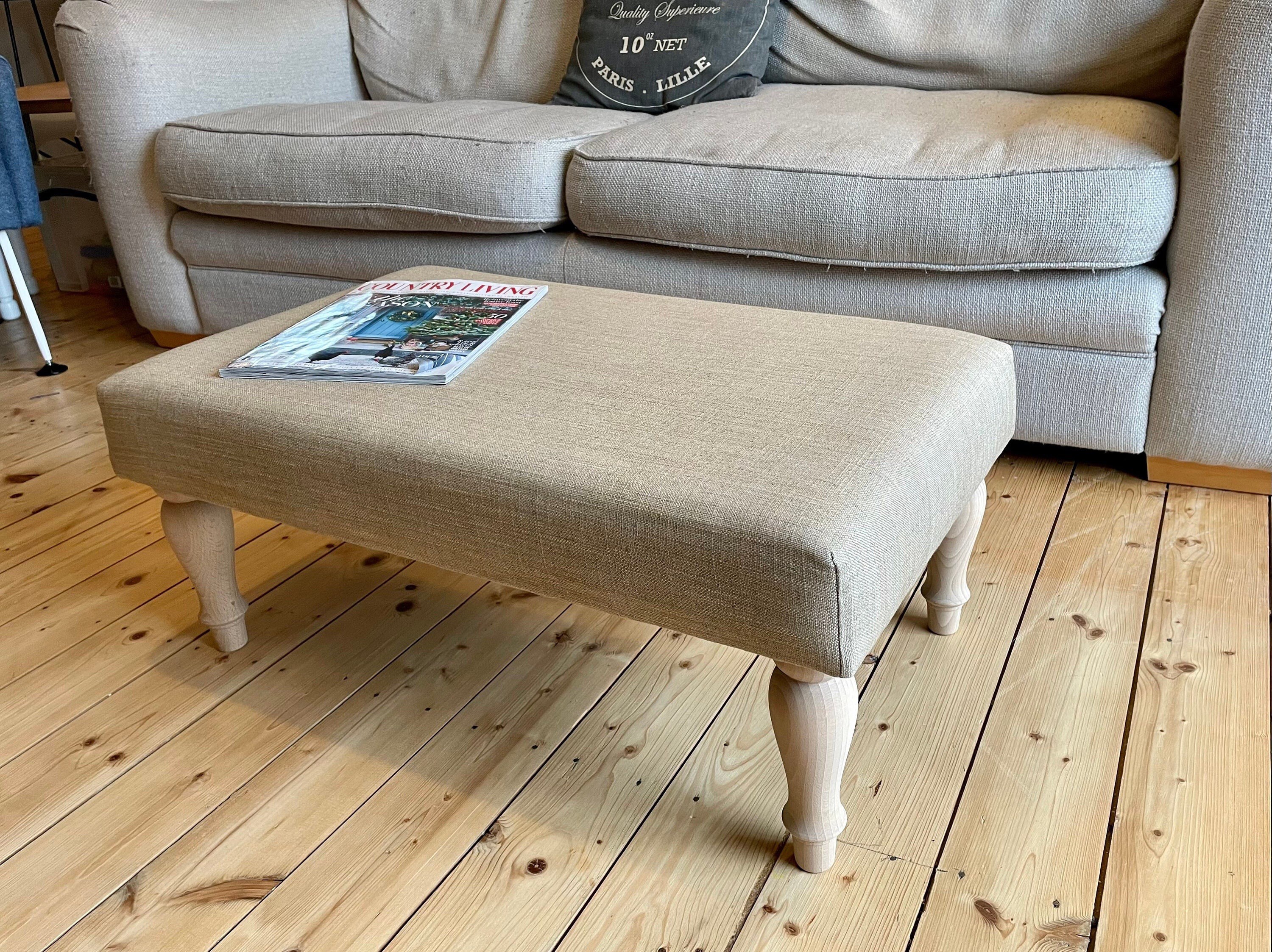 Large Footstool Upholstered Coffee Table Foot Stool Etsy UK