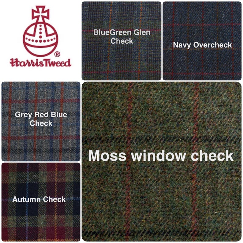 Harris Tweed Footstool | Handmade Large Ottoman | Isle of Harris ...