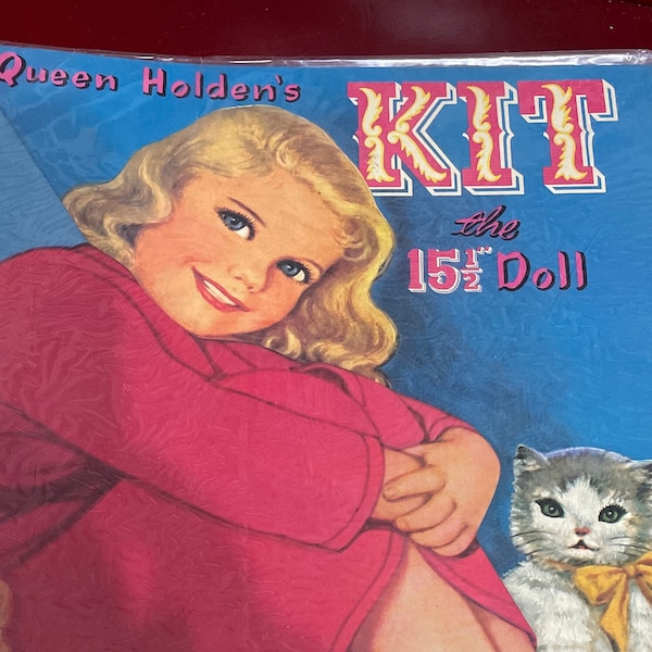 Queen Holden’s Kit Uncut Paperdolls book, mint in plastic