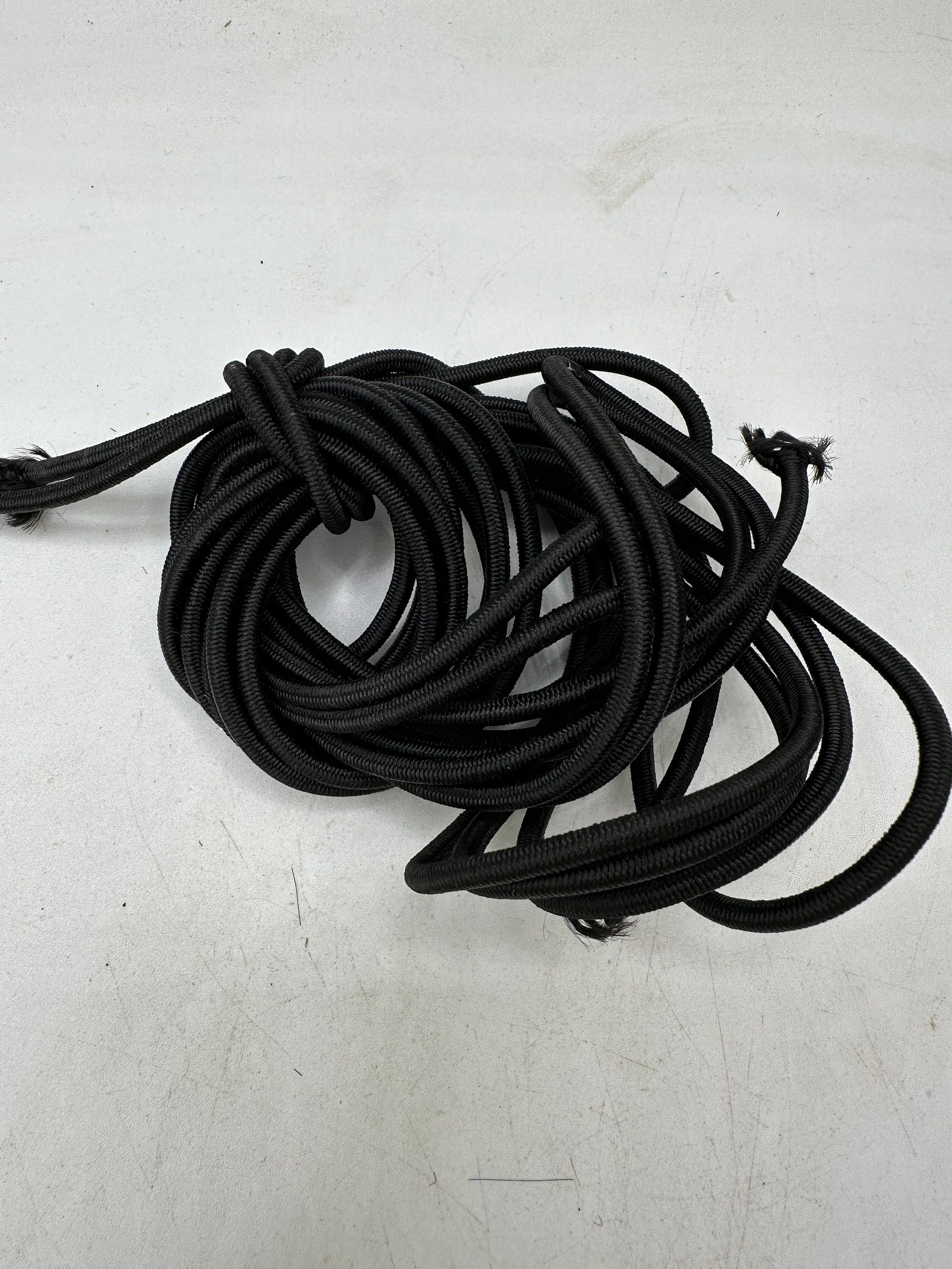 5mm x 10m BUNGEE CORD black shock chord elastic rope 10 meters long