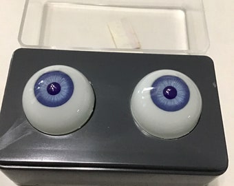 22mm Blue Glastic Realistic Acrylic Doll Eyes 