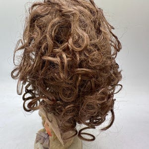 Mini-World Doll Wig Michelle Style,  Auburn, Red, Ginger, curly, size 12”-13”