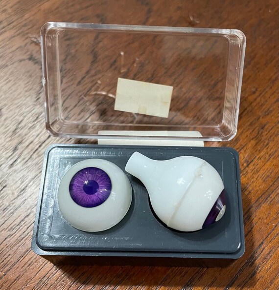 Glastic Realistic Doll Eyes 20mm Violet Lifelike New 
