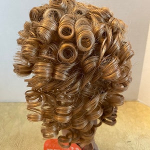 Monique Doll Wig Charmaine Style,  Auburn, Red, Ginger, curly, size 12”-13”